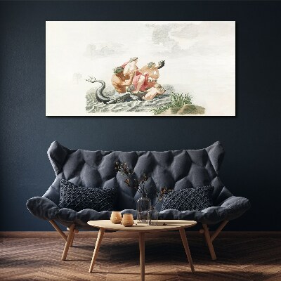 Tablou canvas Desen de om de mare