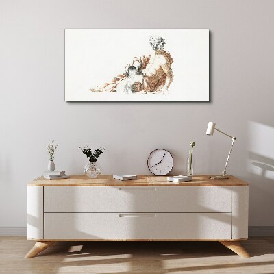 Tablou canvas Om mitologic cu ulcior