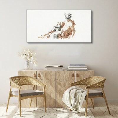 Tablou canvas Om mitologic cu ulcior