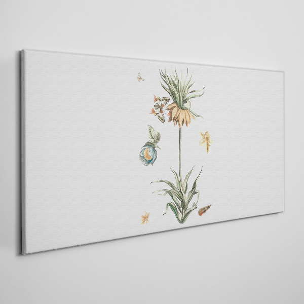 Tablou canvas Motive florale în culori delicate