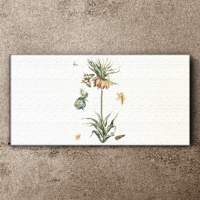 Tablou canvas Motive florale în culori delicate