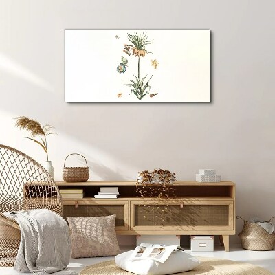 Tablou canvas Motive florale în culori delicate