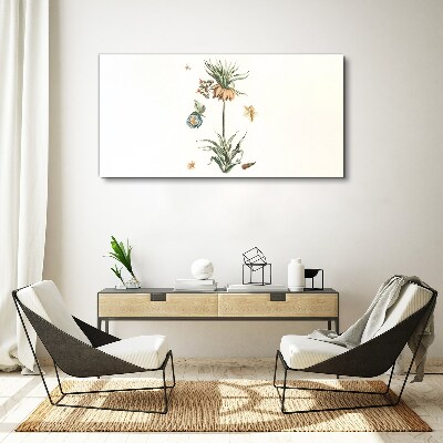 Tablou canvas Motive florale în culori delicate