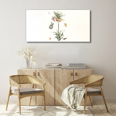 Tablou canvas Desen flori de plante