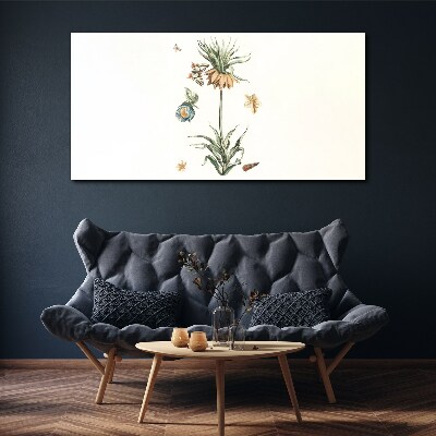 Tablou canvas Motive florale în culori delicate
