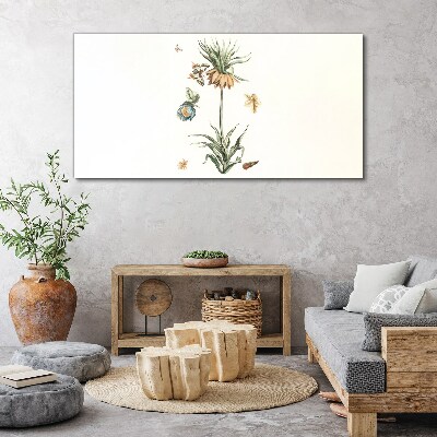 Tablou canvas Desen flori de plante