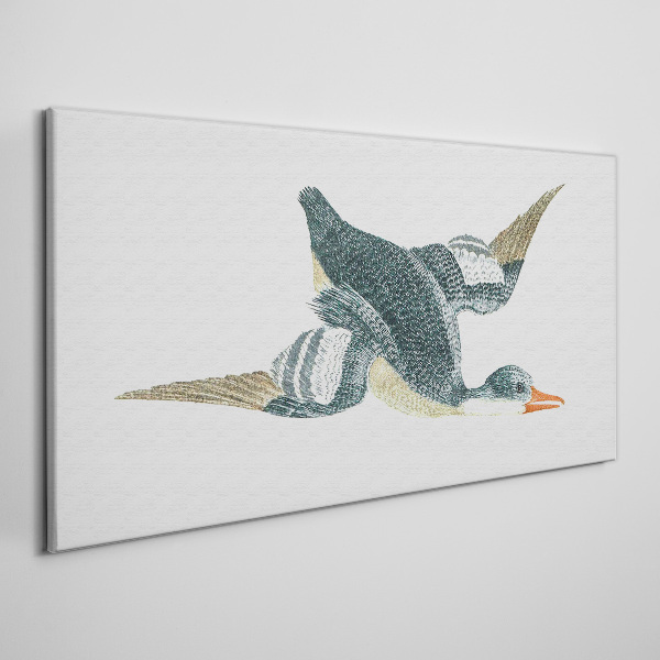 Tablou canvas Rață zburătoare în nuanțe pastelate