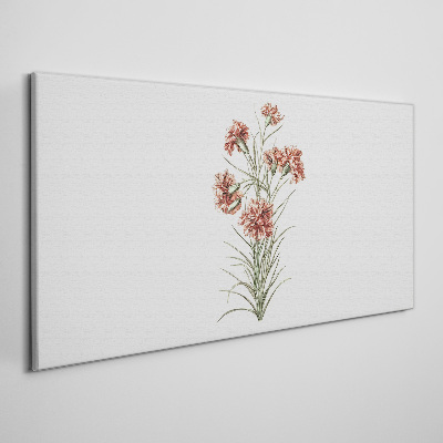 Tablou canvas Flori în nuanțe delicate de roz