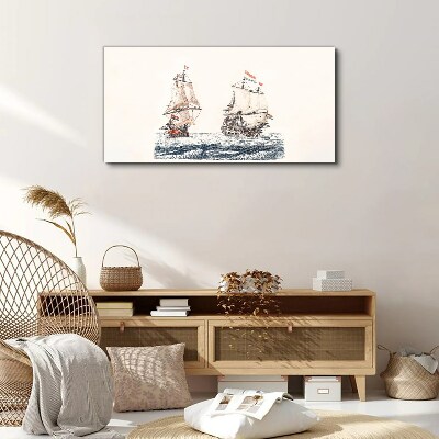 Tablou canvas Nave cu pânze pe o mare calmă
