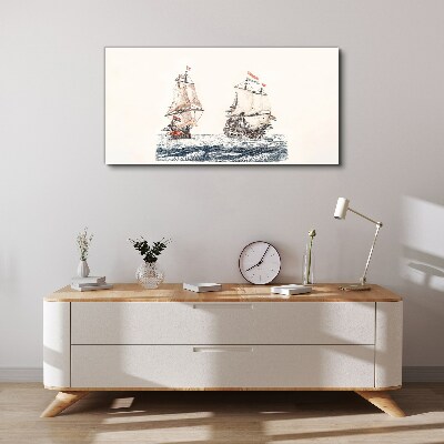 Tablou canvas Nave cu pânze pe o mare calmă