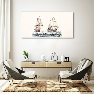 Tablou canvas Nave cu pânze pe o mare calmă