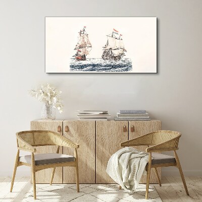 Tablou canvas Nave cu pânze pe o mare calmă