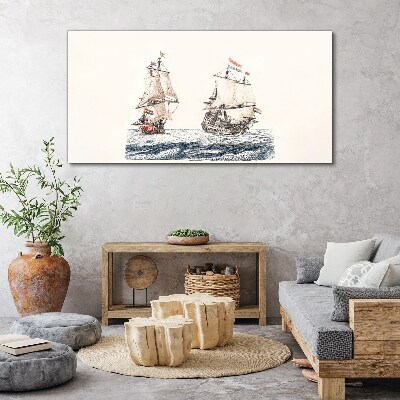 Tablou canvas Nave cu pânze pe o mare calmă