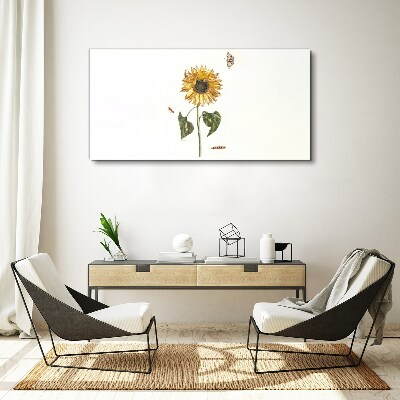 Tablou canvas Floarea soarelui intr-o compozitie delicata