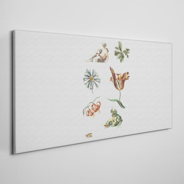 Tablou canvas Inspirații florale în culori delicate