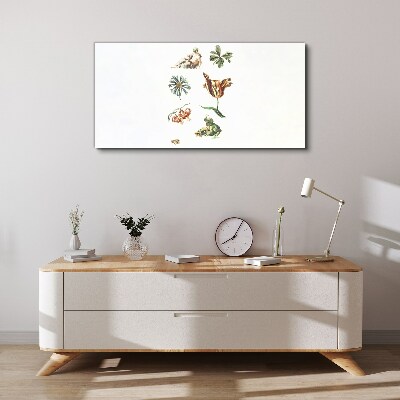 Tablou canvas Inspirații florale în culori delicate