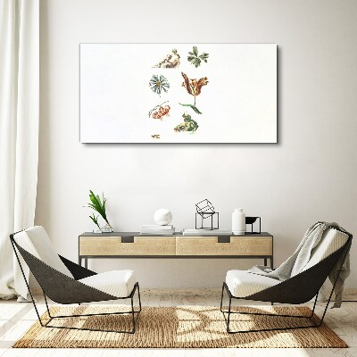 Tablou canvas Inspirații florale în culori delicate