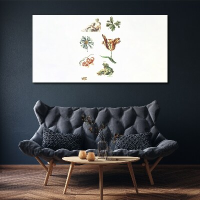 Tablou canvas Inspirații florale în culori delicate