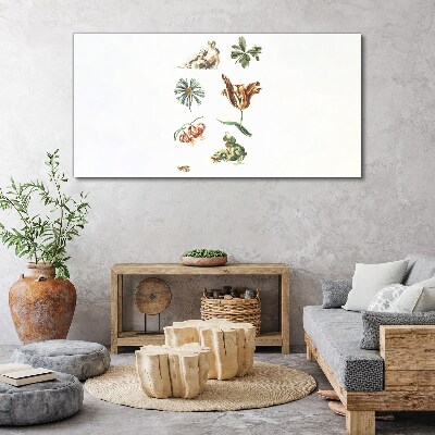 Tablou canvas Inspirații florale în culori delicate