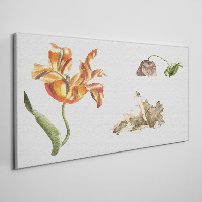 Tablou canvas Motive florale în nuanțe delicate