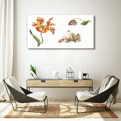 Tablou canvas Motive florale în nuanțe delicate