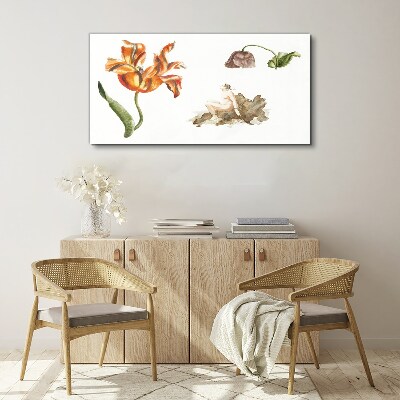 Tablou canvas Motive florale în nuanțe delicate