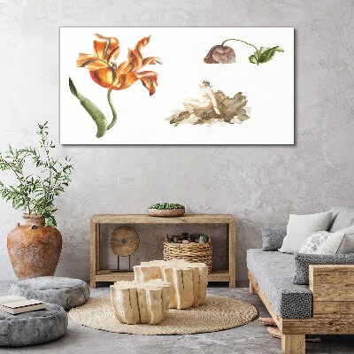 Tablou canvas Motive florale în nuanțe delicate