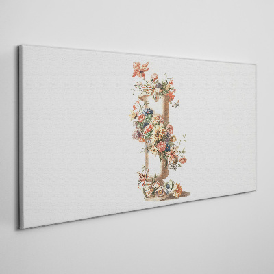 Tablou canvas Vaza florala cu motiv natural