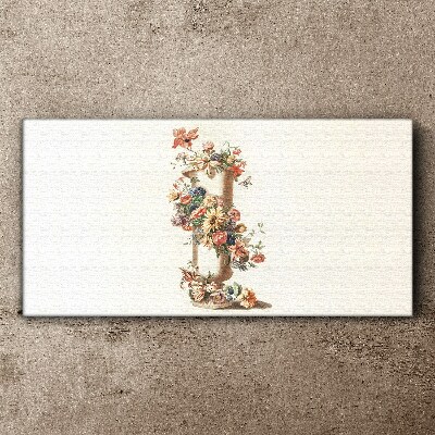 Tablou canvas Vaza florala cu motiv natural