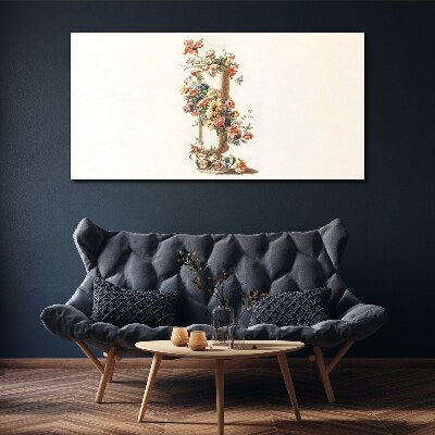 Tablou canvas Vaza florala cu motiv natural