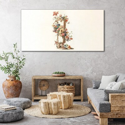 Tablou canvas Vaza florala cu motiv natural