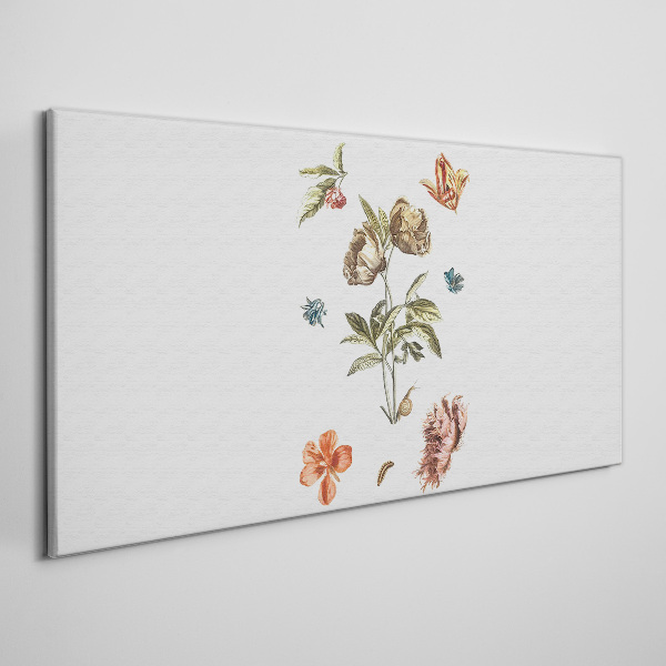 Tablou canvas Motive florale în nuanțe pastelate