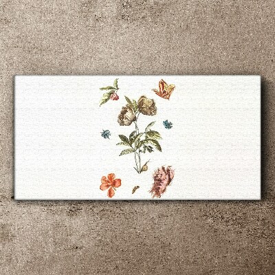 Tablou canvas Motive florale în nuanțe pastelate