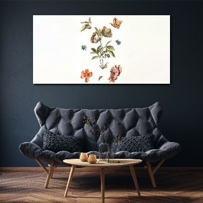 Tablou canvas Motive florale în nuanțe pastelate