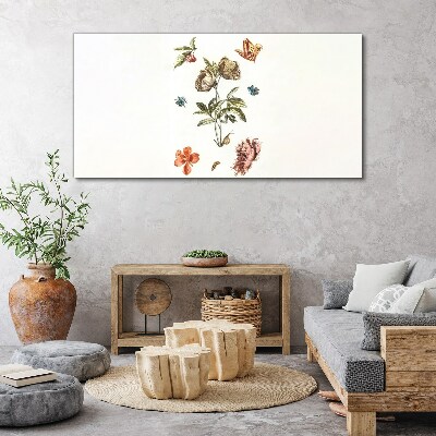 Tablou canvas Motive florale în nuanțe pastelate