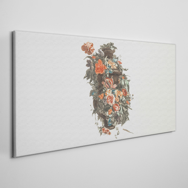 Tablou canvas Vaza florala in culori delicate