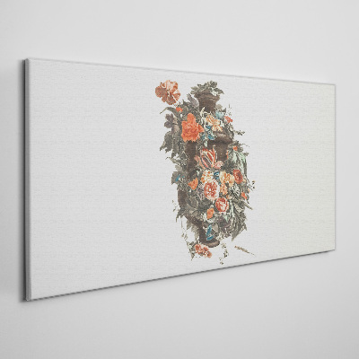 Tablou canvas Vaza florala in culori delicate