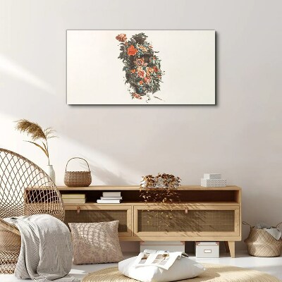 Tablou canvas Vaza florala in culori delicate
