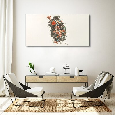 Tablou canvas Vaza florala in culori delicate