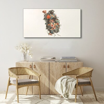 Tablou canvas Vaza florala in culori delicate