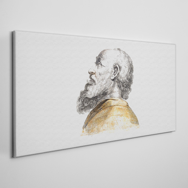 Tablou canvas Portretul unui bărbat cu barbă