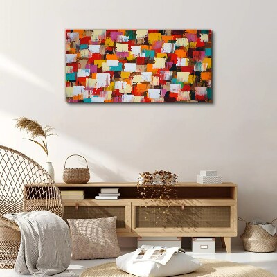 Tablou canvas Model abstract mozaic colorat