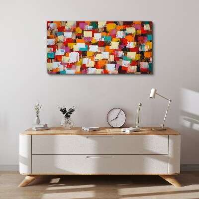 Tablou canvas Model abstract mozaic colorat