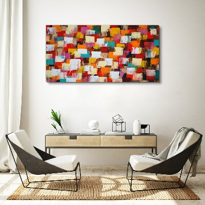 Tablou canvas Model abstract mozaic colorat