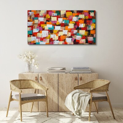 Tablou canvas Model abstract mozaic colorat