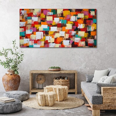 Tablou canvas Model abstract mozaic colorat