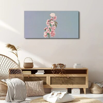 Tablou canvas Peisaj floral in nuante pastelate