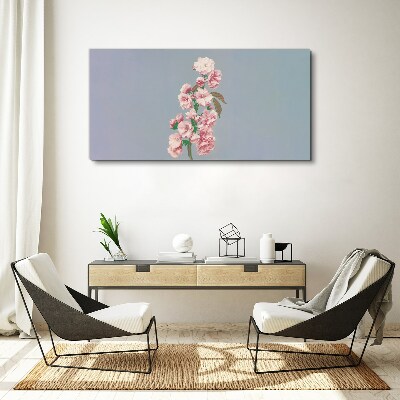 Tablou canvas Peisaj floral in nuante pastelate
