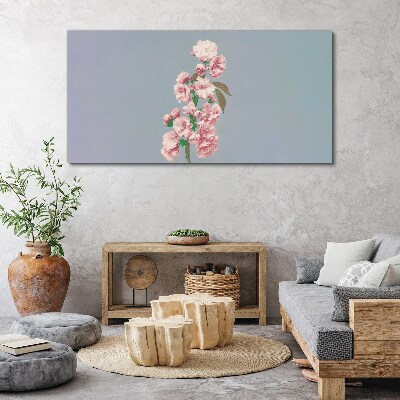 Tablou canvas Peisaj floral in nuante pastelate