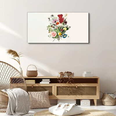 Tablou canvas Aranjament floral in culori pastelate
